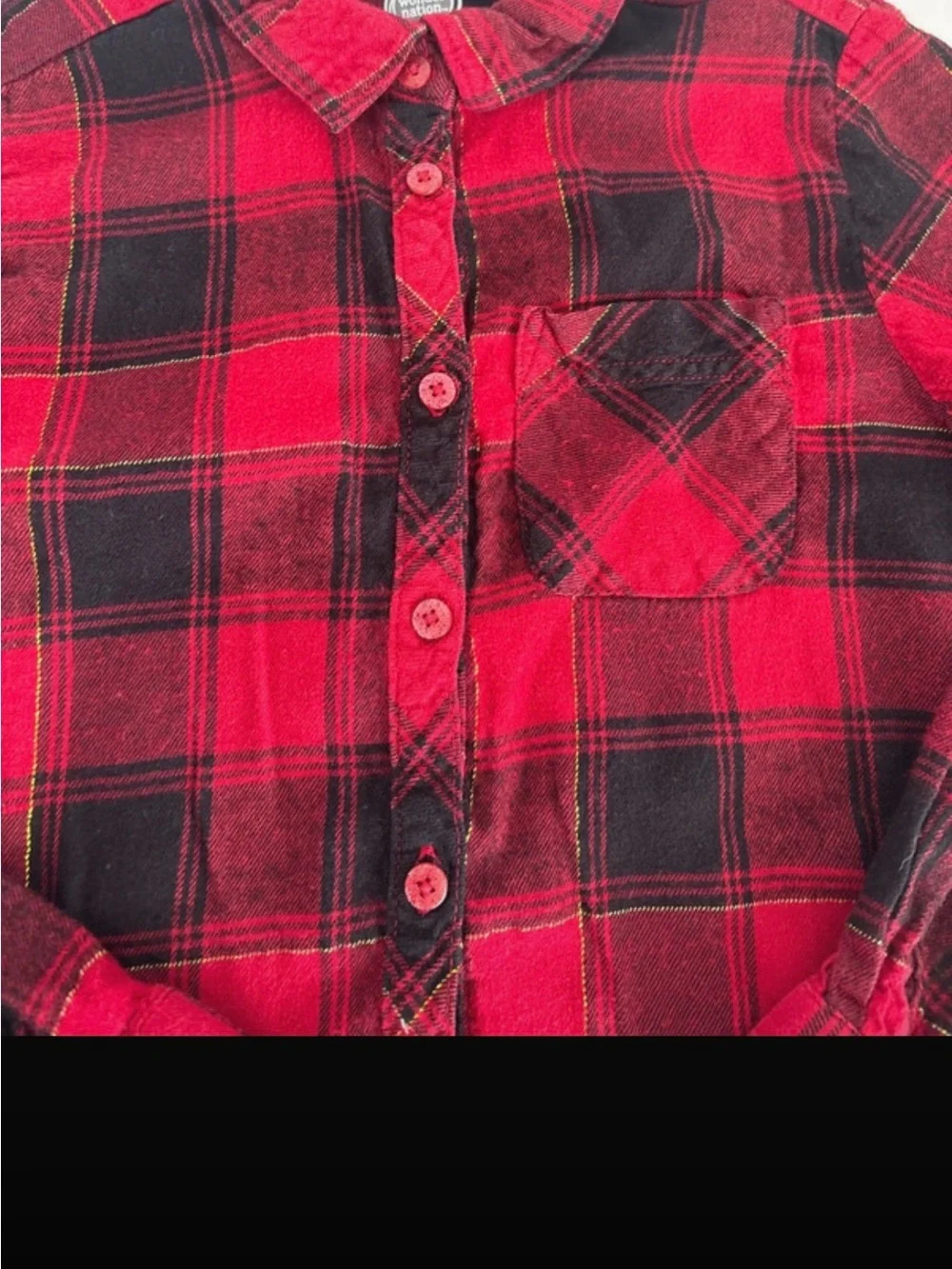 okie dokie Girls Red, Coral, Black & Pink Layered Tops Set of 4-pieces  6X